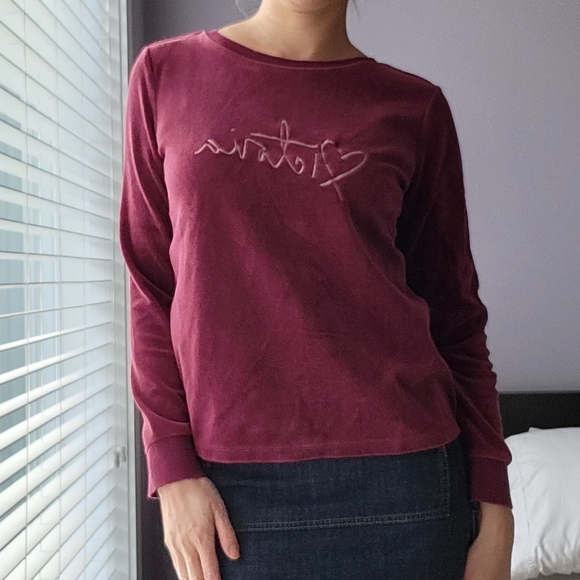 VS velour open back sweatshirt - Picture 1 of 6